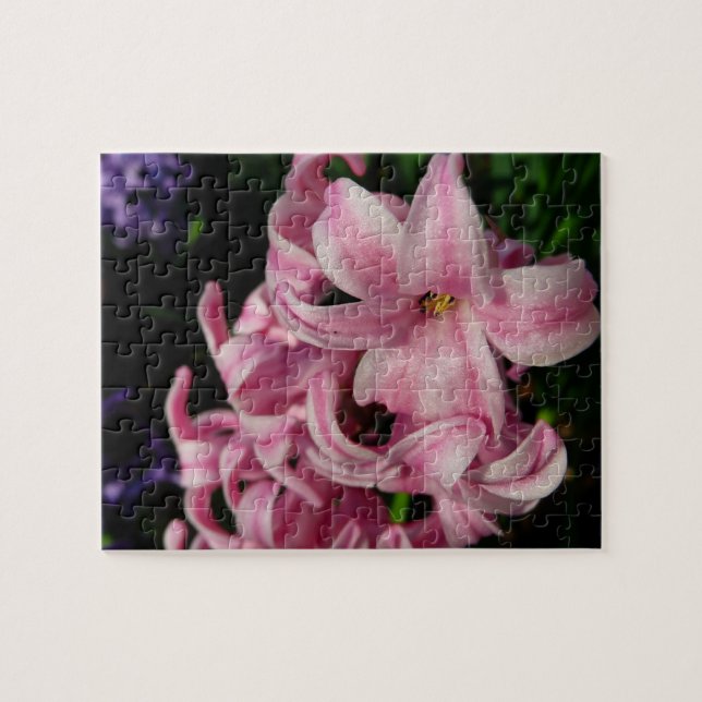 Puzzle Floral Pink Hyacinth (Horizontal)