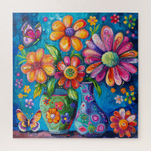 Puzzle floral Pop Art