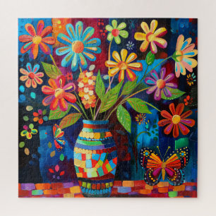 Puzzle floral Pop Art