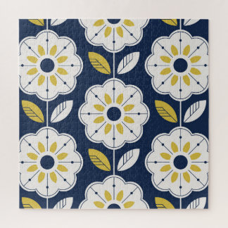 Puzzle Floral style scandinave Motif sans couture