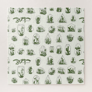 Puzzle Florarium Succulent : Conception géométrique Vinta