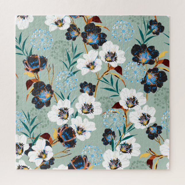 Puzzle Flore Botanique Vintage (Vertical)