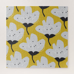 Puzzle Flore scandinave : conception Vintage à main