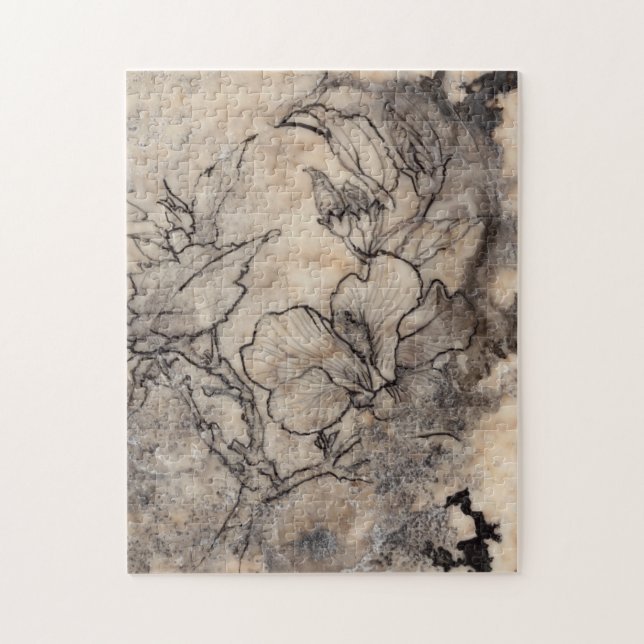 Puzzle Flore tatouée I (Vertical)