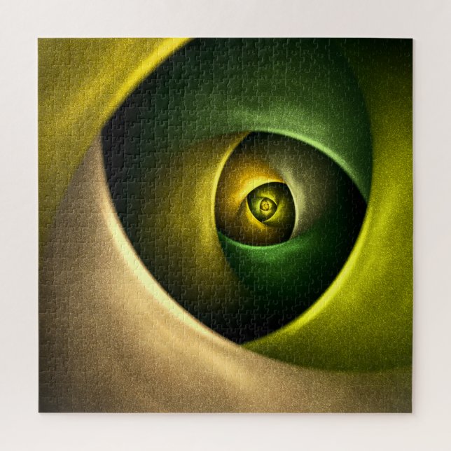 Puzzle Flore verte Florale moderne Art Abstrait Motif #23 (Vertical)