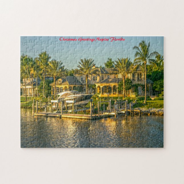 Puzzle Florida Naples Coastline.Joyeux Noël (Horizontal)