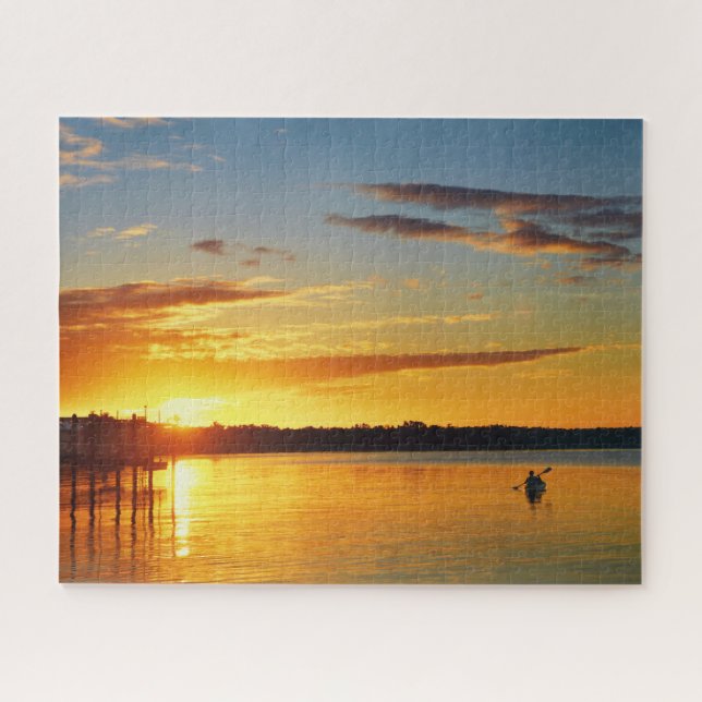 Puzzle Floride Kayaker au coucher du soleil 16x20 (Horizontal)