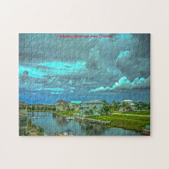 Puzzle Floride Skyscape.voeux de Noël (Horizontal)