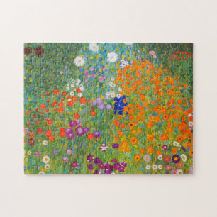 Puzzle Flower Garden by Gustav Klimt