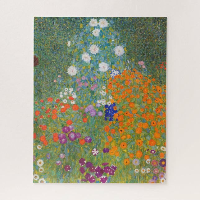 Puzzle Flower Garden by Gustav Klimt (Vertical)