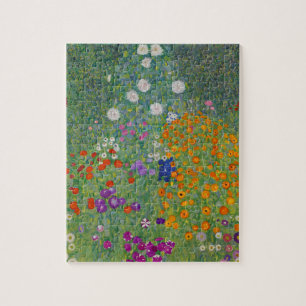 Puzzle Flower Garden by Gustav Klimt