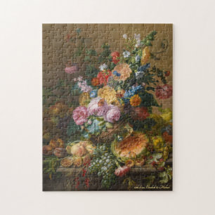 Puzzle Flowers and Fruits Vintage Painting Family Kids Ar