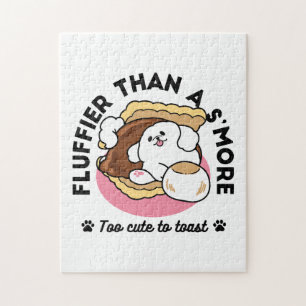 Puzzle Fluffier Tha’more - Chien mignon et Pun de dessert