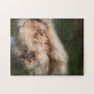 Puzzle Fluffy Cattail Nature