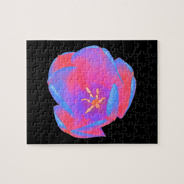 Puzzle Fluorescent Tulip (Horizontal)