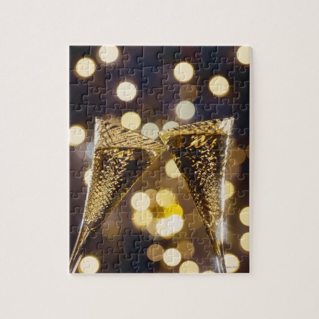 Puzzle Flûte au champagne grillée, gros plan (Vertical)