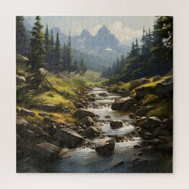 Puzzle Flux dans les montagnes (Vertical)