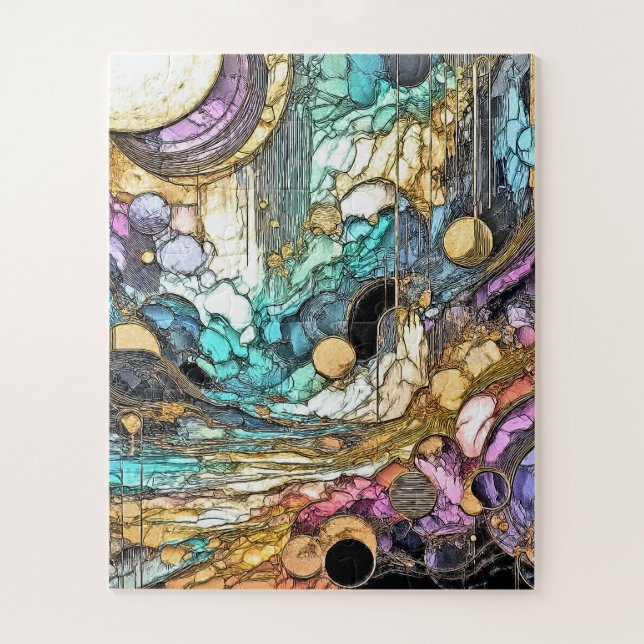 Puzzle Flux d'or en écoulement (Vertical)