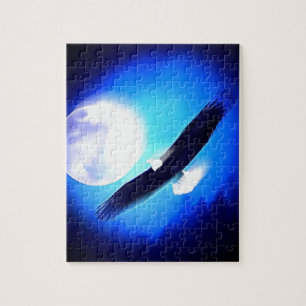 Puzzle Flying Eagle & Moon