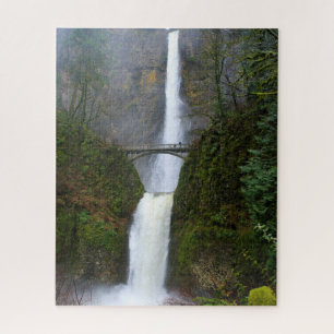 Puzzle Fog & Mist of Multnomah Falls, Oregon - 16x20 pouc