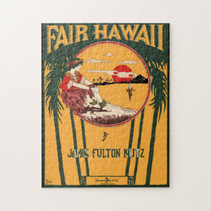 Puzzle Foire Hawaii Vintage Sheet Music Couverture