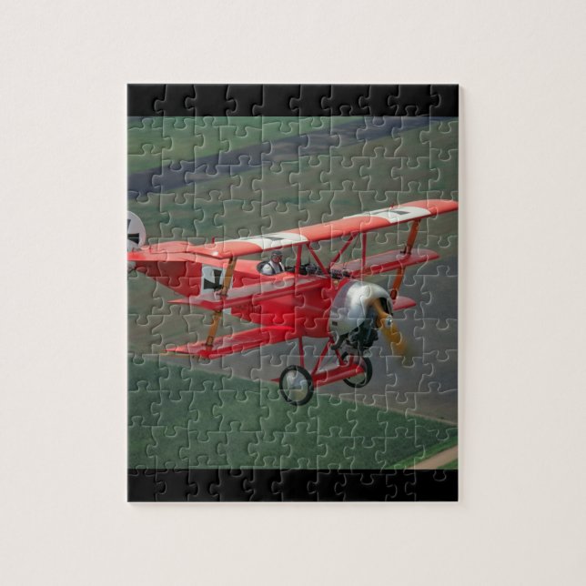 Puzzle Fokker, reproduction triplane, aviation (Vertical)