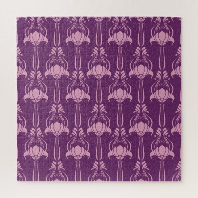 Puzzle Fond d'écran floral violet rose (Vertical)