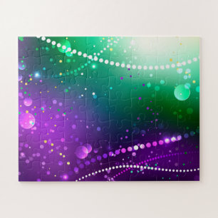 Puzzle Fond festif violet de Mardi Gras
