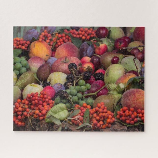 Puzzle Fond graphique de fruits (Horizontal)