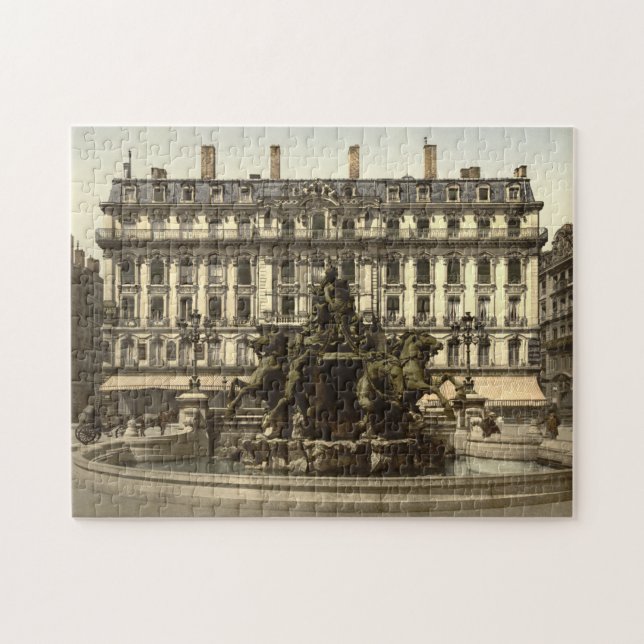 Puzzle Fontaine de Bartholdi Lyons France (Horizontal)