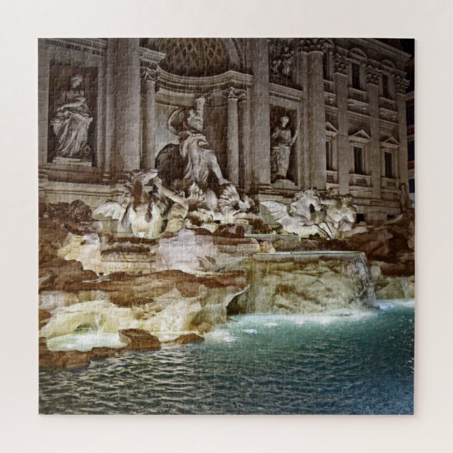Puzzle Fontaine de TREVI - Rome, Italie - 20x20 - 676 PCs (Vertical)