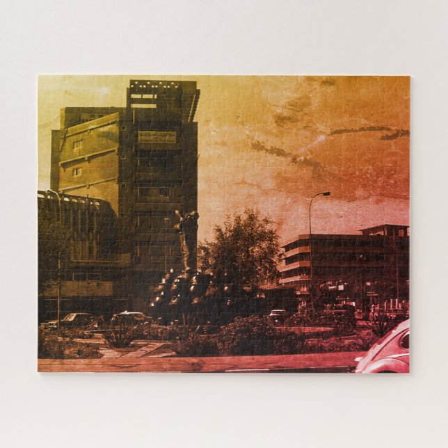Puzzle Fontaine vintage Irak Bagdad (Horizontal)