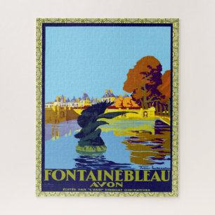 Puzzle Fontainebleau Avon France Poster Français