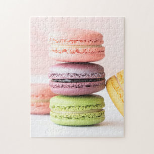 Puzzle Foodie Desserts French Macarons Photographie Photo