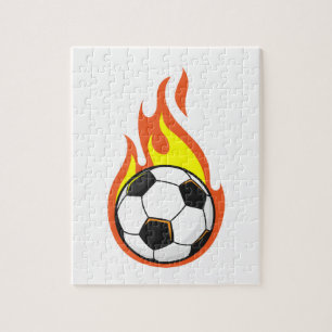 Puzzle Football en feu