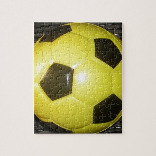 Puzzle Football Jaune et Noir (Football) (Vertical)