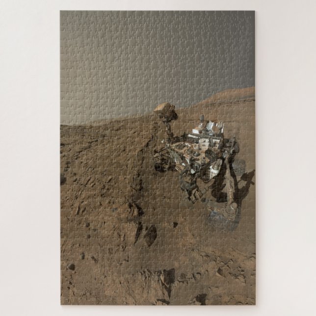 Puzzle Forage de Mars Curiosité Paysage martien rouge (Vertical)