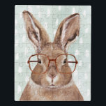 Puzzle Forester à quatre roues | Lapin Lapin<br><div class="desc">Cette impression d'aquarelle comporte des lunettes porteuses de lapin | Par Victoria Borges. ID image : 132004GG</div>