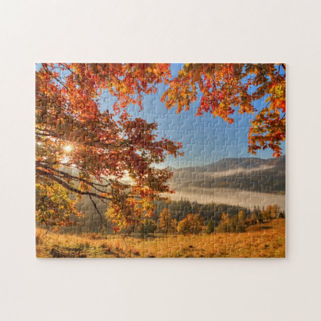 Puzzle Forêt d'automne dans les montagnes (Horizontal)