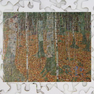 Puzzle Forêt de bouleau par Gustav Klimt, Art Nouveau Vin