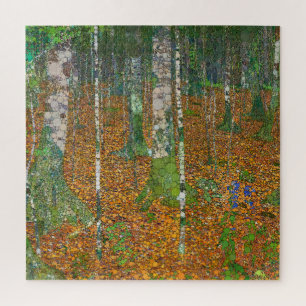 Puzzle Forêt de bouleaux par Après Gustav Klimt