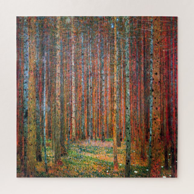 Puzzle Forêt de Fir | Gustav Klimt | (Vertical)