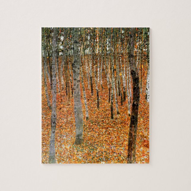 Puzzle Forêt de hêtre par Gustav Klimt (Vertical)