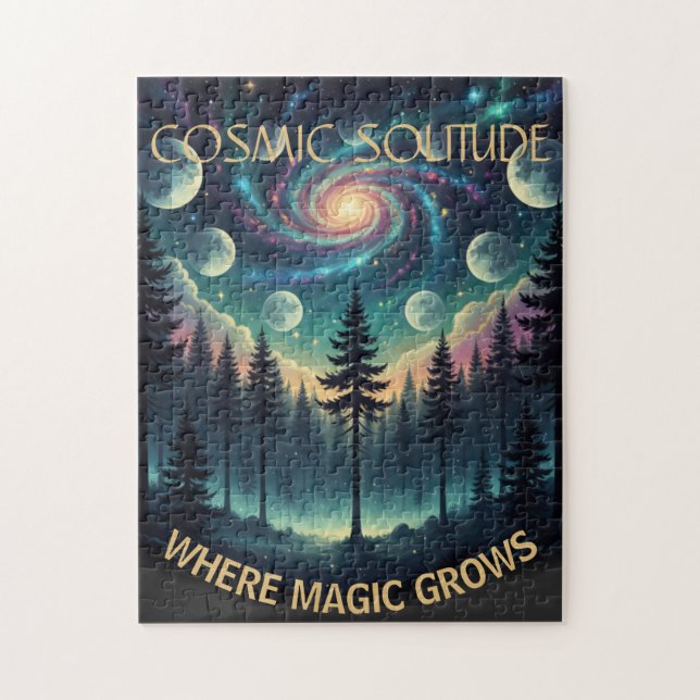 Puzzle Forêt de la Galaxie de la Solitude Cosmique • Phas (Vertical)