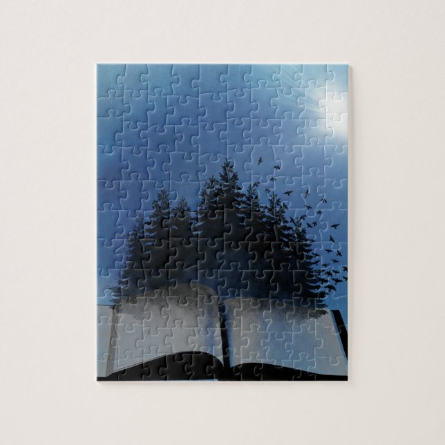Puzzle Forêt de livre ouvert (Vertical)