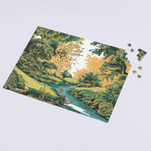 Puzzle Forêt de Whimsical - Citation de la nature de Shak