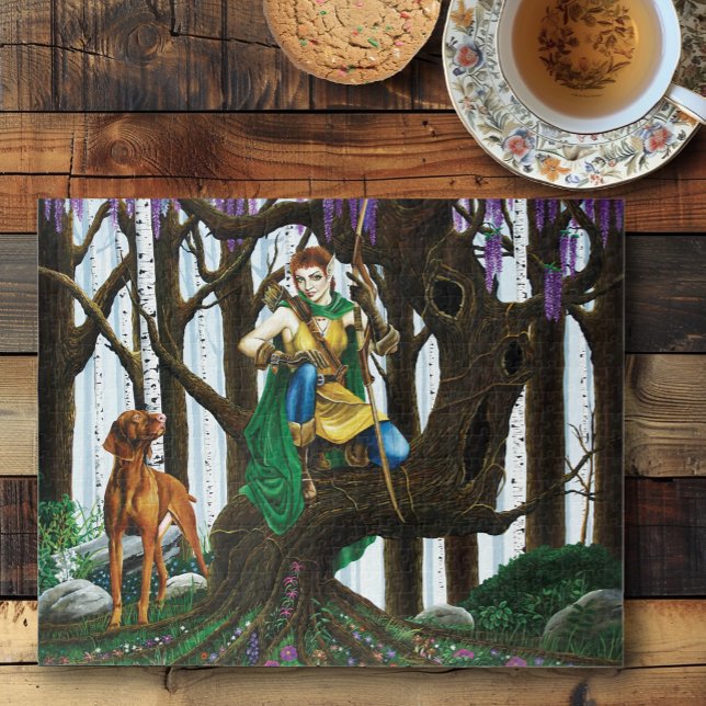 Puzzle Forêt d'elfes de Chien Vizsla (Créateur téléchargé)