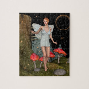 Puzzle Forêt Enchantée Fée Champignon Fantaisie Artistiqu