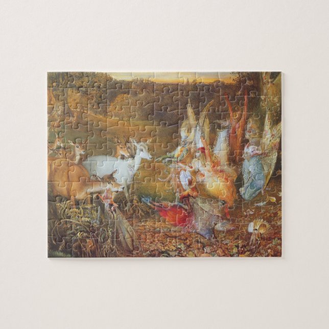 Puzzle Forêt enchantée par l'artiste John Anster Fitzgera (Horizontal)
