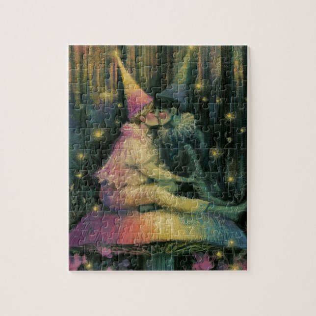 Puzzle Forêt fantaisiste Art Romantique Conte de Fées Cha (Vertical)